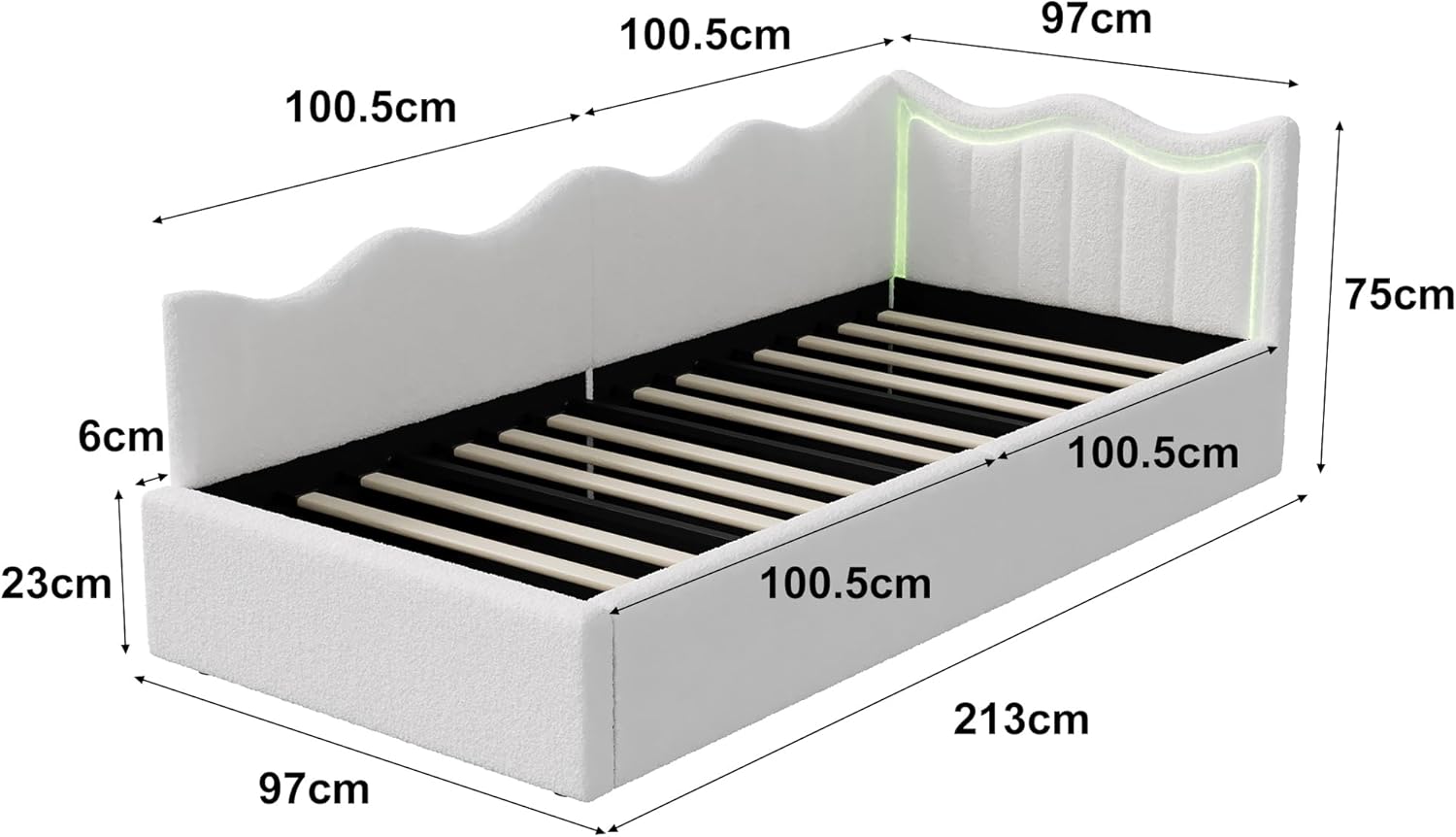 Lit Coffre 90x200 cm – Tête de Lit Rangement, Éclairage LED 16 Couleurs & Ports USB/USB-C