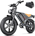 DEEPOWER QS7 Electric Bike, Removable Battery 48V 60Ah/35Ah/20Ah, Autonomy 110-250KM, Motor 120Nm, Fat Tyre 20'' X 4.0, 7 Speed, Full Hydraulic Suspension