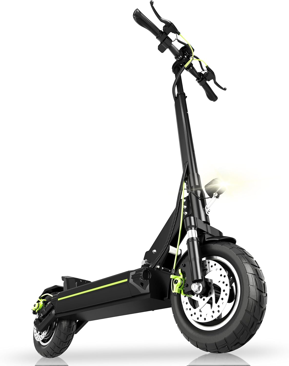 TODIMART D5 Elektrische step voor volwassenen, motor 500 W, nominaal, bereik 40 km, 3 snelheden, 25,4 cm luchtbanden, elektrische scooter, dubbele schijfremmen, maximale belasting 150 kg