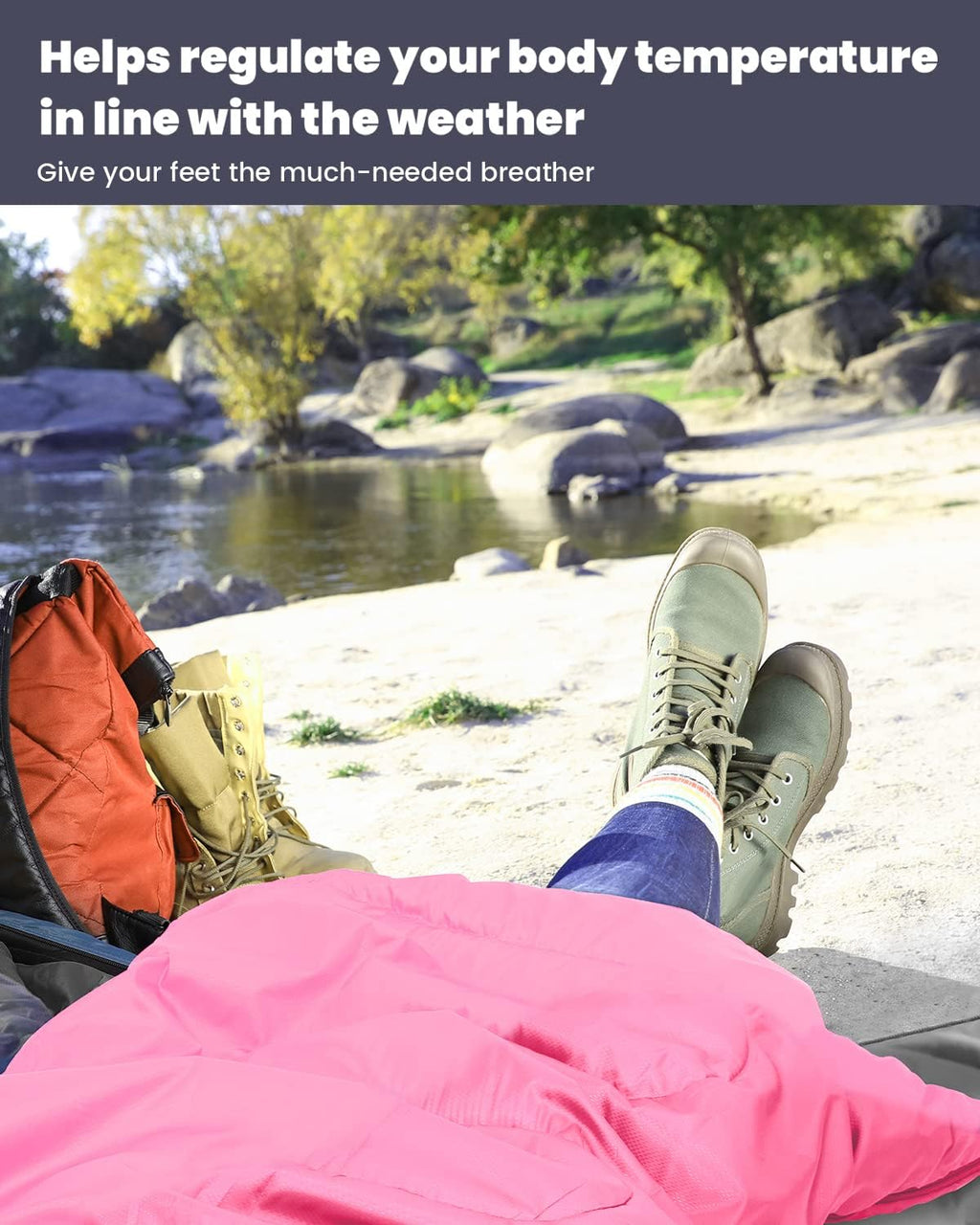 Outdoor Camping Slaapzak: Sportneer 3-4 Seizoenen Zomerslaapzak Winterslaapzak Klein opgevouwen Draagbaar Ultralicht 1,7 kg Volledige vulling Volwassen