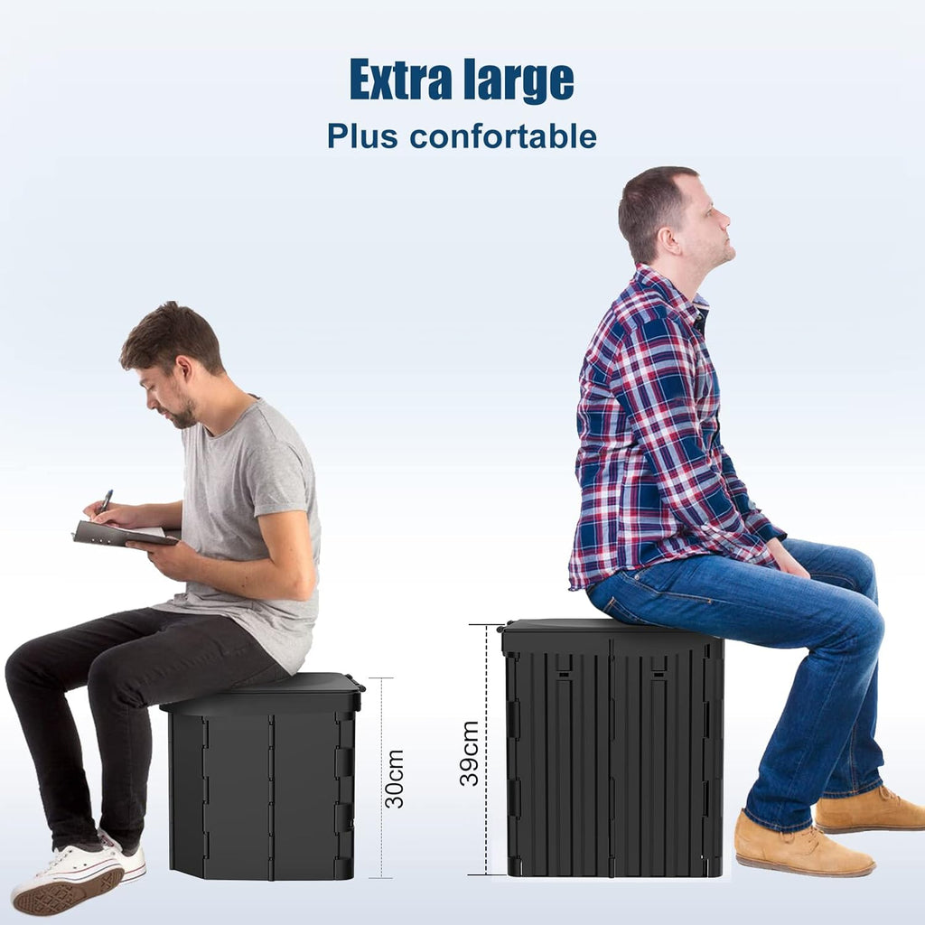 Draagbaar Campingtoilet, voor mannen en vrouwen, hygiënische pot voor de auto, opvouwbaar autotoilet voor volwassenen, voor kamperen, wandelen of uitstapjes