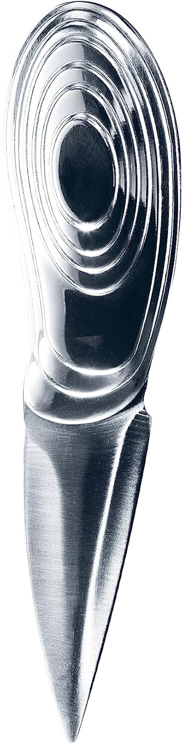 Couteau à Huîtres Professionnel Point-Virgule – Inox, Design Ambidextre, 15,5 cm