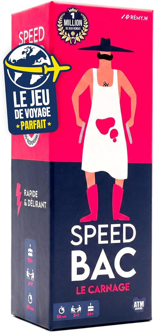 ATM Gaming Speedbac Kids – Children's Board Game – Perfect for Setting the Mood in the Family – 2 to 7 Players – Grand Prix du Jouet 2024 – Ages 7 and Above