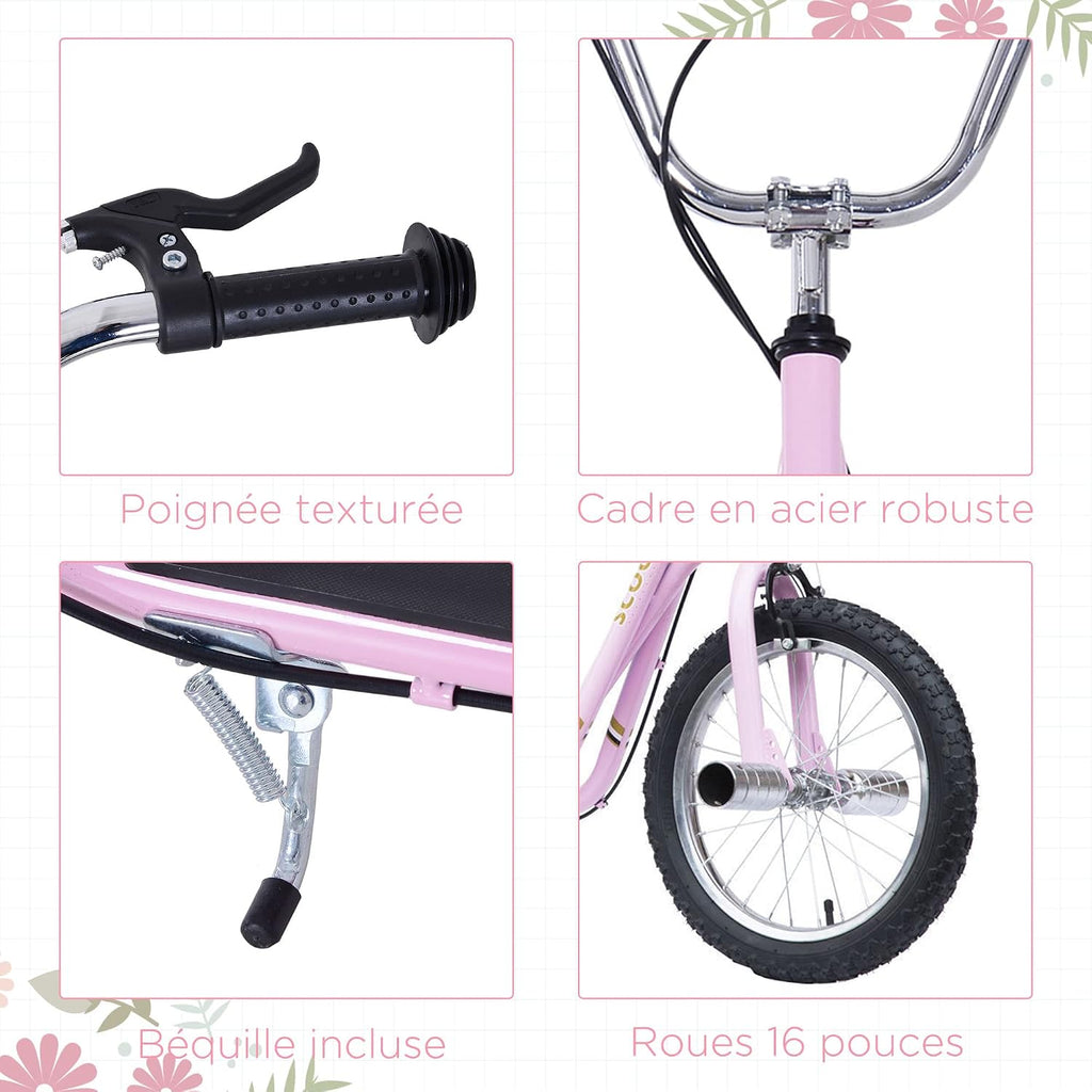 HOMCOM Step, grote luchtwielen, diameter 41 cm, met pegs