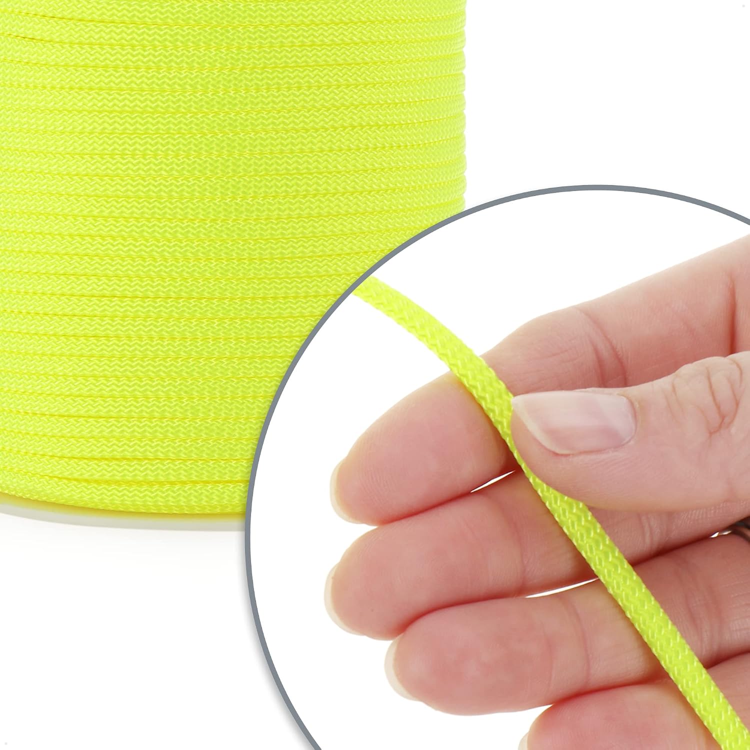 COM-FOUR® Paracord touw Ø 4 mm, 25 m - 7-voudig touw voor boten, camping, outdoor - nylon touw met een draagvermogen van 250 kg - tenttouw, scheerlijn, universeel touw