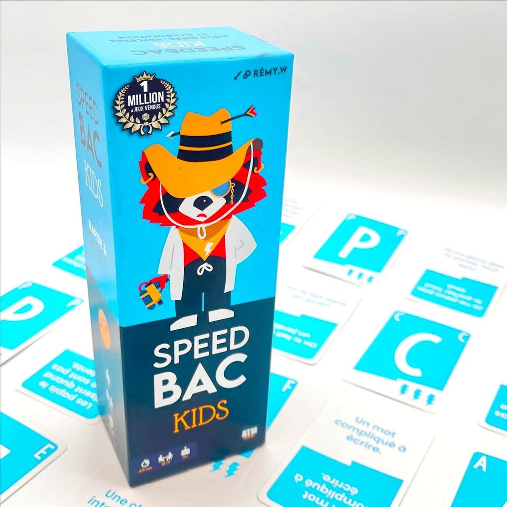 ATM Gaming Speedbac Kids – Children's Board Game – Perfect for Setting the Mood in the Family – 2 to 7 Players – Grand Prix du Jouet 2024 – Ages 7 and Above