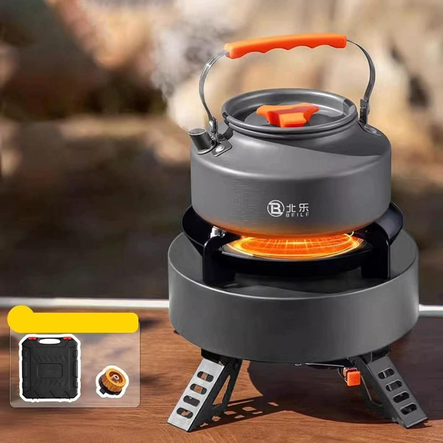 Réchaud de camping pour extérieur – Cuisine résistante – Réchaud de cuisine en plein air | pour randonnée et activités de plein air pour toute la