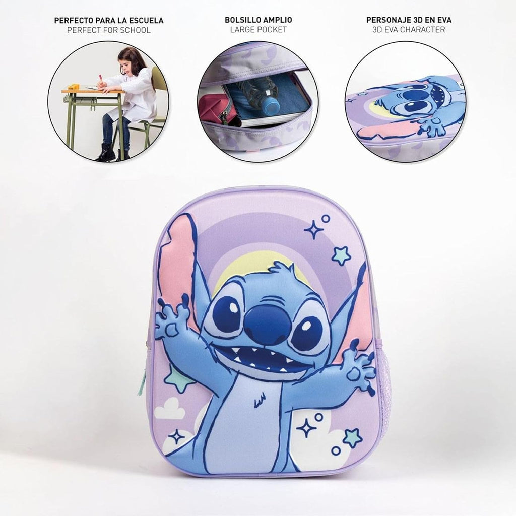 Originele Disney Frozen Elsa, Anna en Olaf rugzak met design en winterfiguren, grote Frozen rugzak voor kleuterschool, basisschool en meisjes, licht en duurzaam
