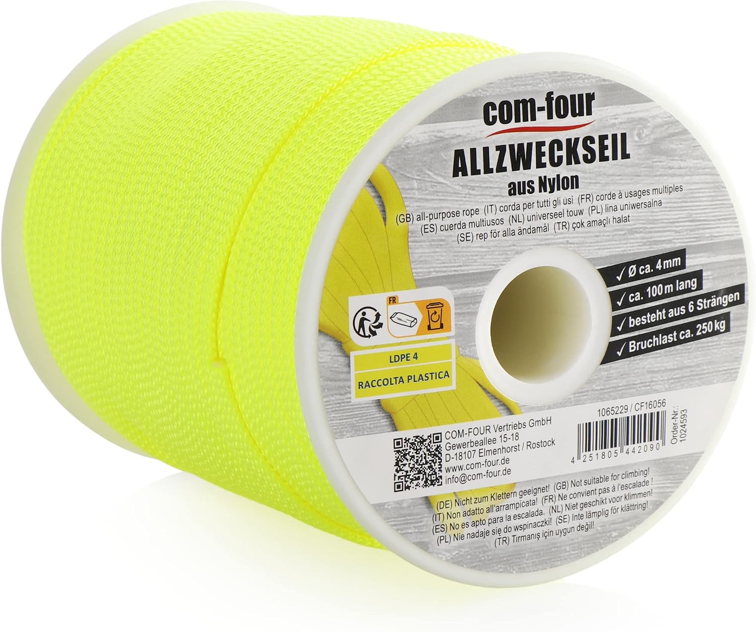 COM-FOUR Paracord touw 4 mm
