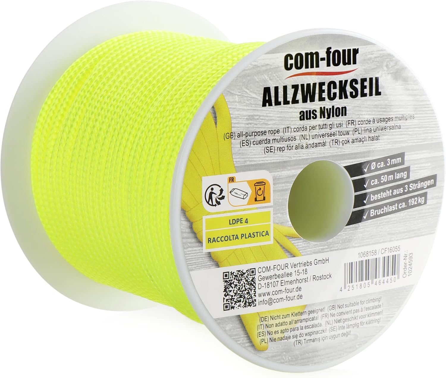 COM-FOUR Paracord touw 4 mm