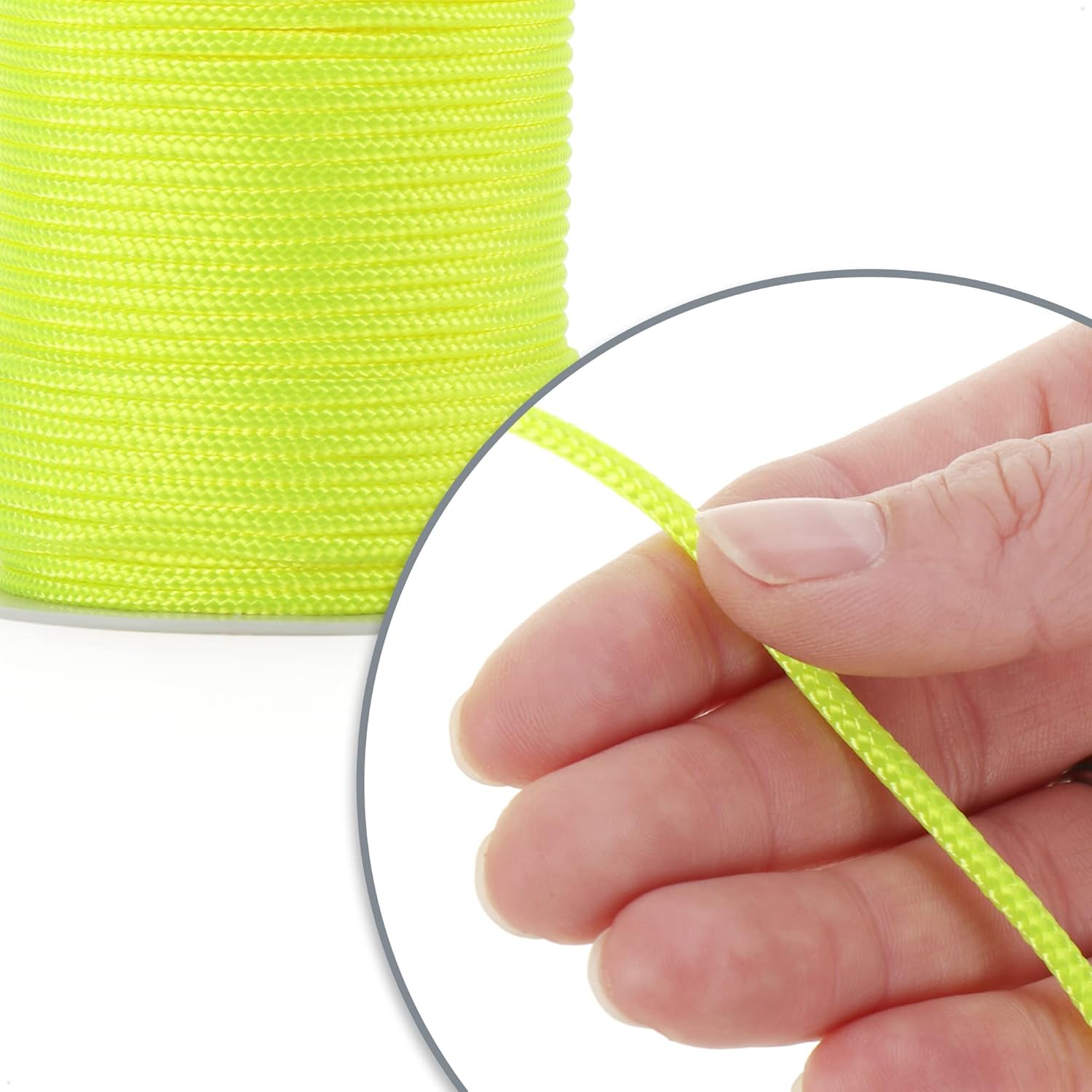 COM-FOUR® Paracord touw Ø 4 mm, 25 m - 7-voudig touw voor boten, camping, outdoor - nylon touw met een draagvermogen van 250 kg - tenttouw, scheerlijn, universeel touw