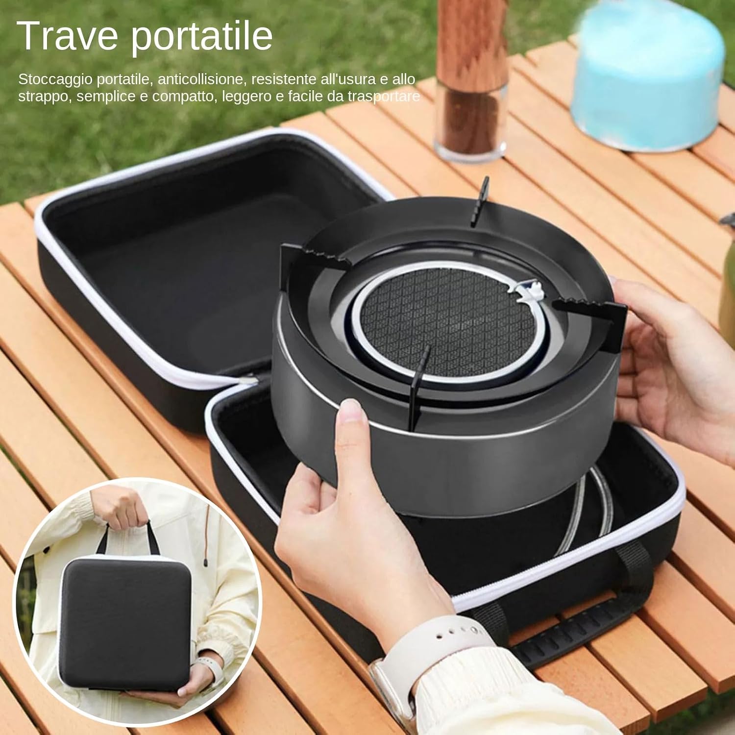 Réchaud de camping pour extérieur – Cuisine résistante – Réchaud de cuisine en plein air | pour randonnée et activités de plein air pour toute la