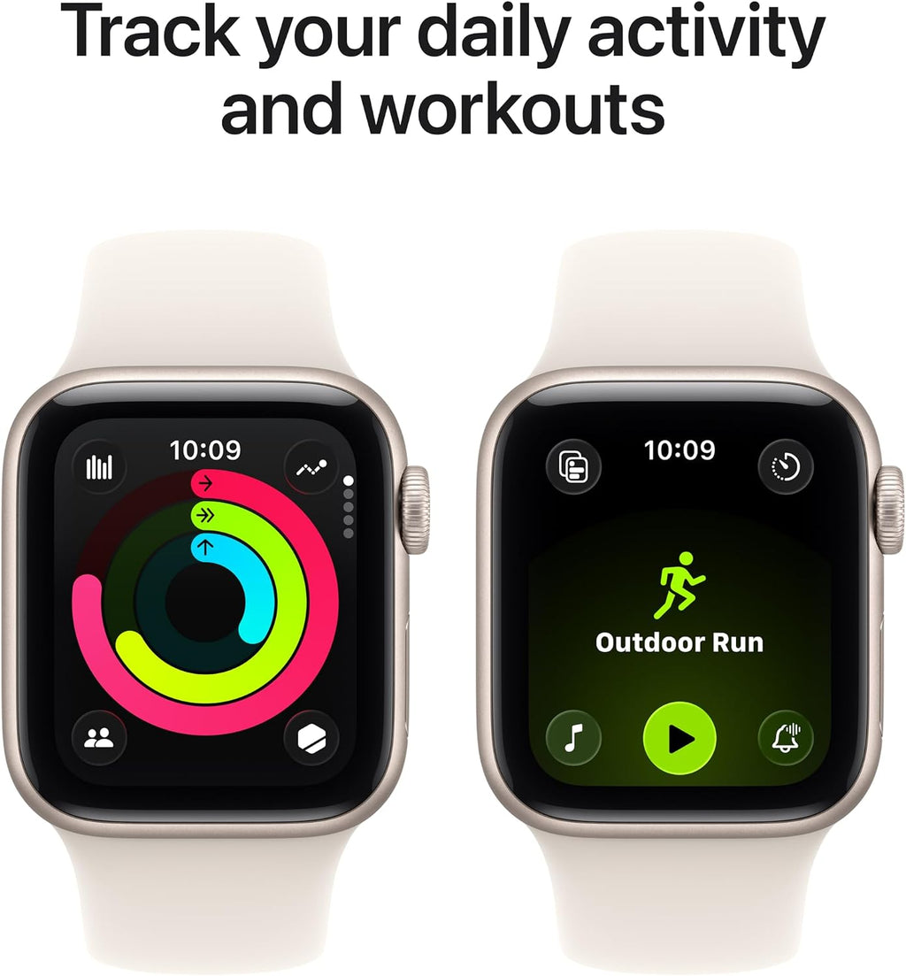 Apple Watch SE 3 [GPS 40mm] Smart Watch with Starlight Case and Starlight Sport Band - Activity / Sleep / Heart Rate Monitor - Always On Screen