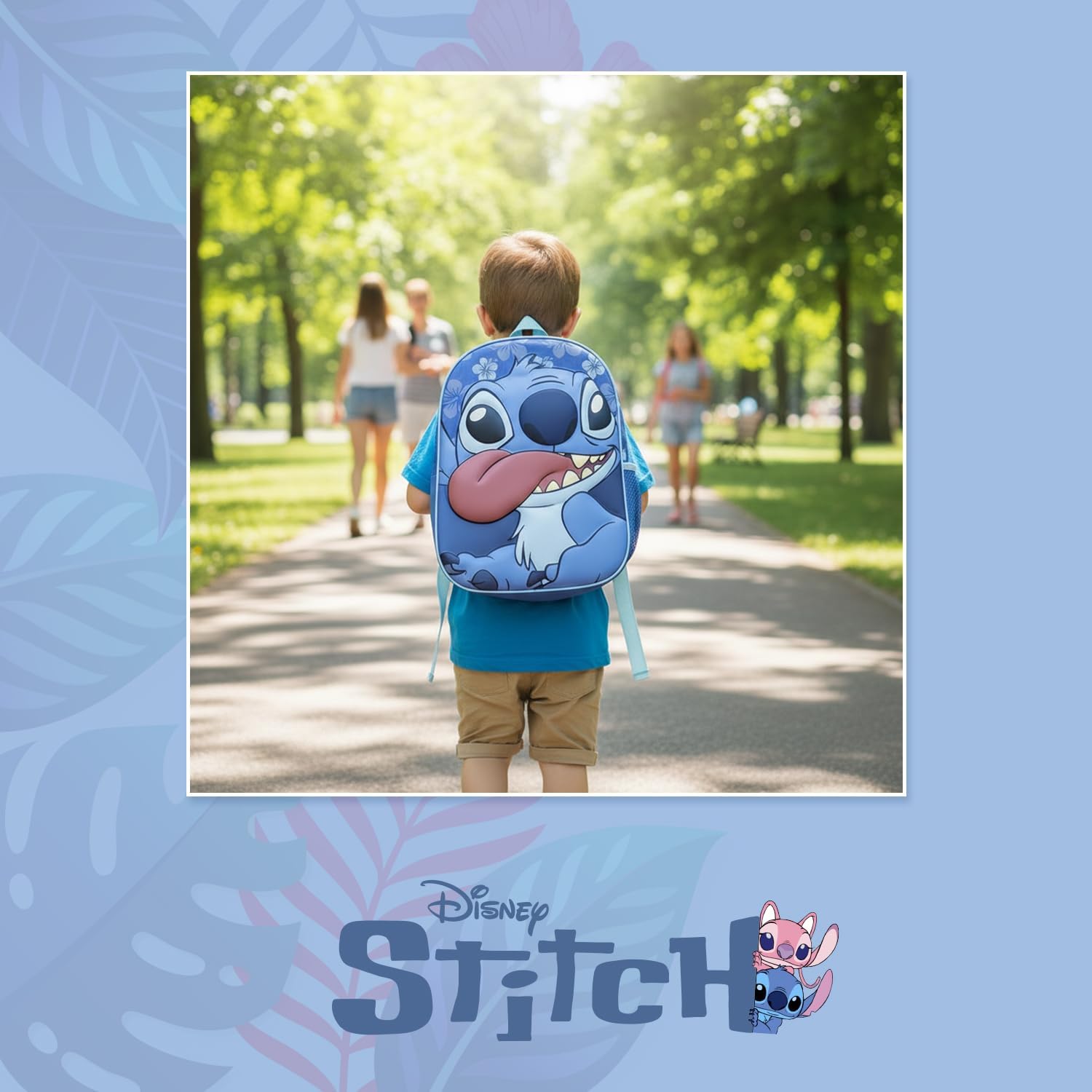 Originele Disney Frozen Elsa, Anna en Olaf rugzak met design en winterfiguren, grote Frozen rugzak voor kleuterschool, basisschool en meisjes, licht en duurzaam