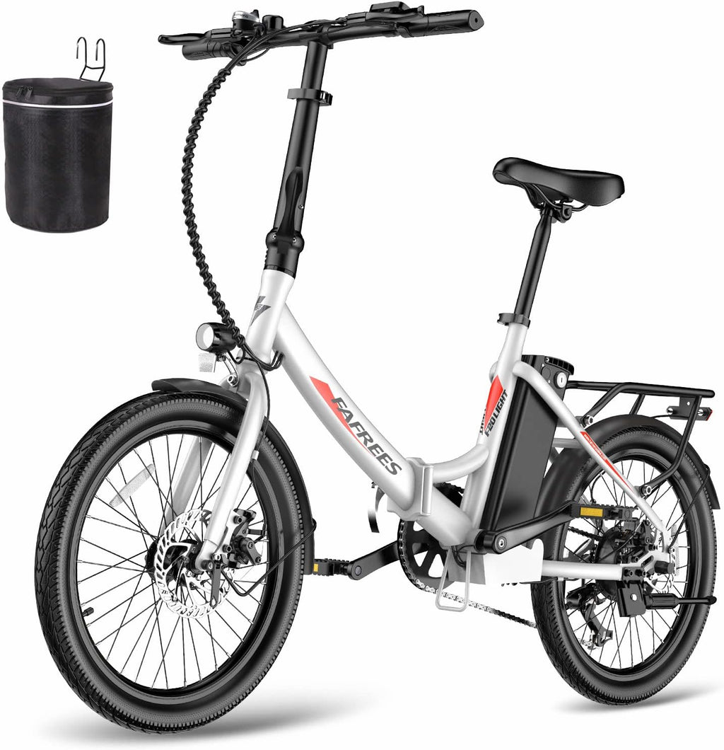 Fafrees F20 LIGHT Elektrische fiets, 20 inch opvouwbare elektrische stadsfiets, 250 W motor, 16,75 Ah accu, 7 versnellingen e-bike voor dames, bereik 110 km