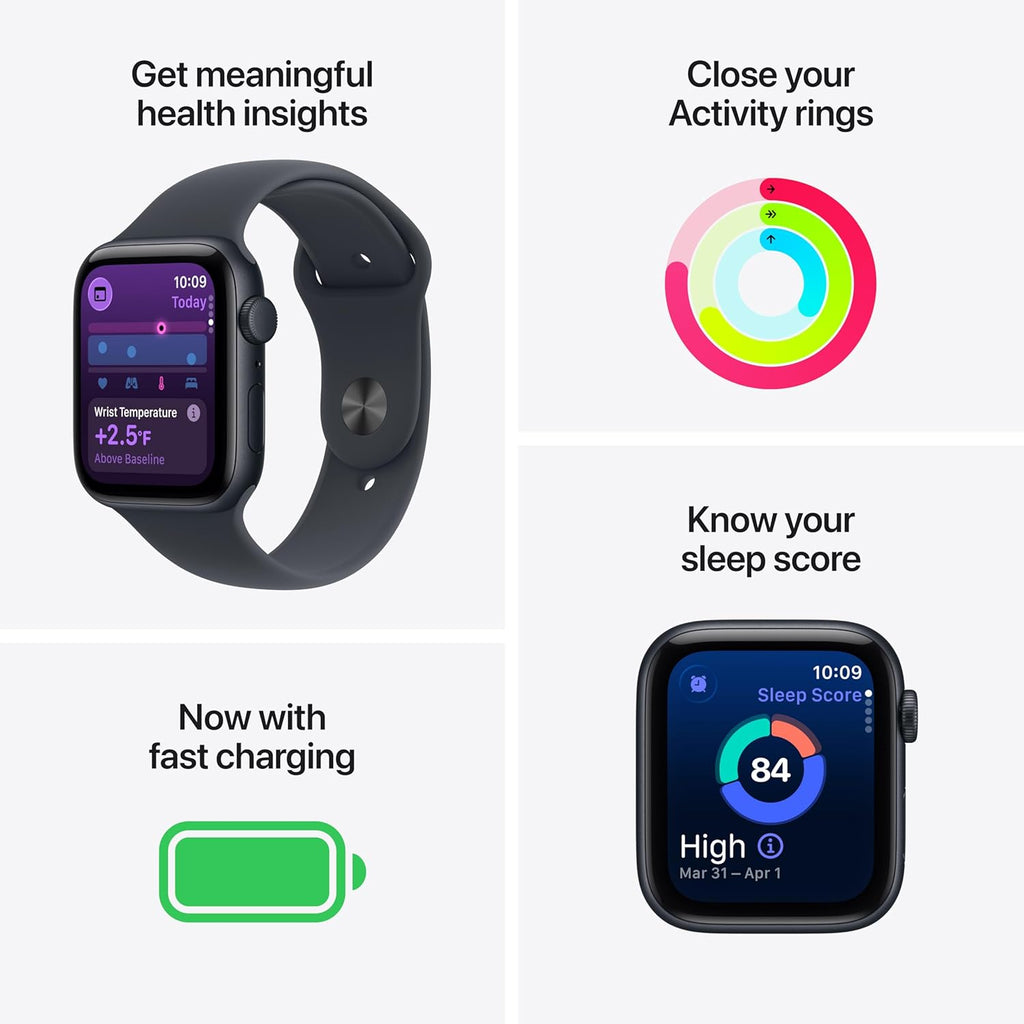 Apple Watch SE 3 [GPS 40mm] Smart Watch with Starlight Case and Starlight Sport Band - Activity / Sleep / Heart Rate Monitor - Always On Screen