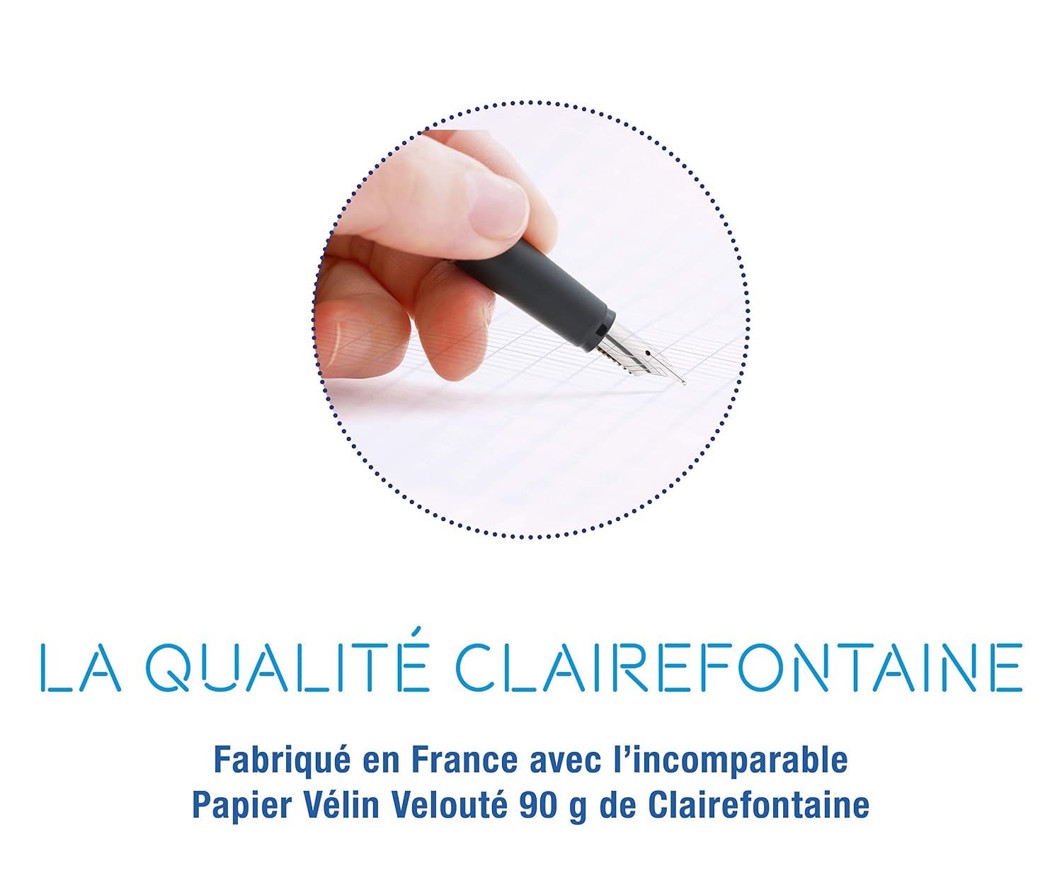 Clairefontaine 981481AMZC Koverbook Blush Schrift, 96 pagina's, 24 x 32 cm, 90 g, grote ruiten, envelop van polypropyleen, gesorteerd (frosted blauw, mint, paars, poederroze en koraal)