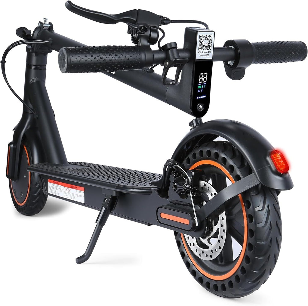 Elektrische step voor volwassenen, snelheid 25 km/u, looptijd 30 km, 8,5 inch massieve banden, opvouwbare elektrische step met motor van 250 W, dubbele rem en bediening via app en led-display