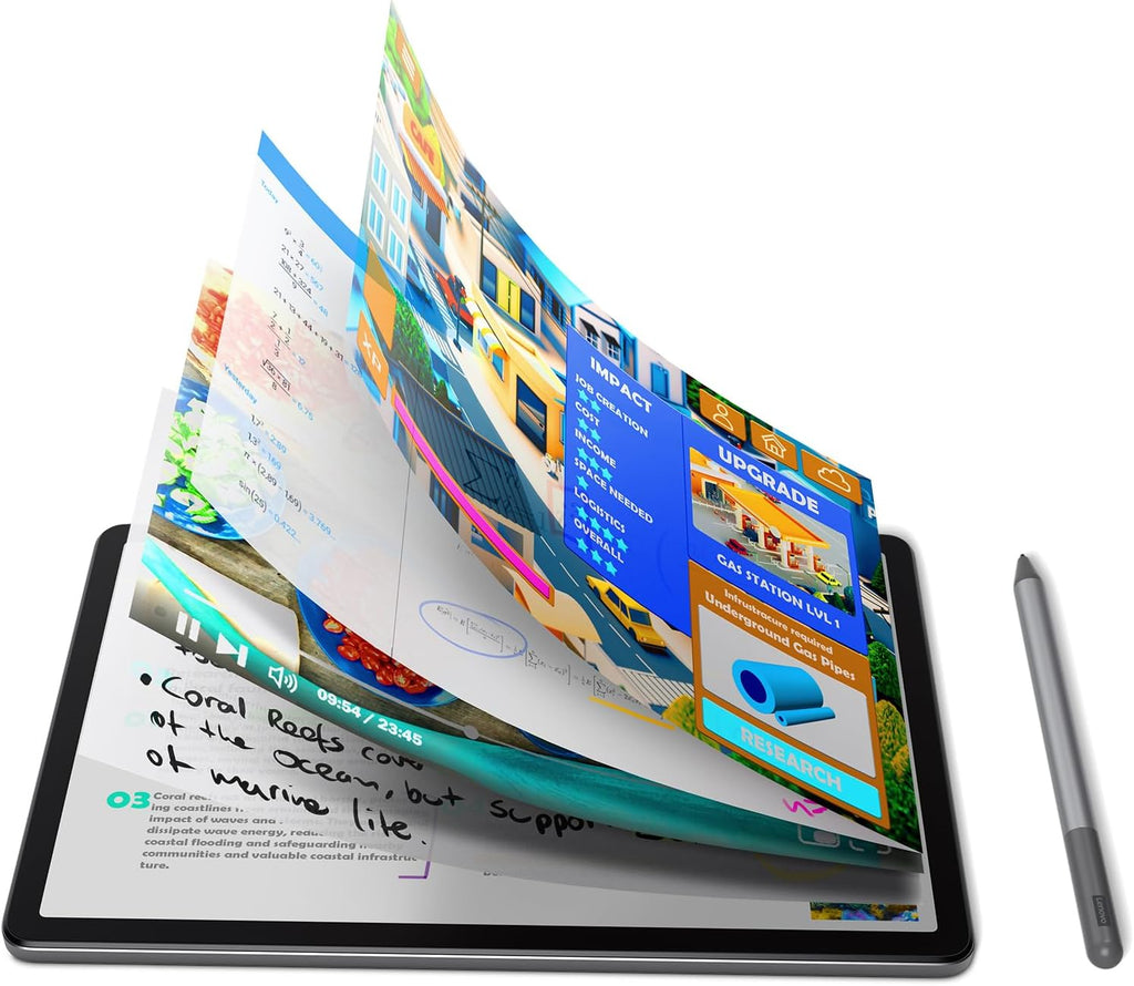 Lenovo Tab M11 Tablet | 10.95" WUXGA Touchscreen | MediaTek G88 | 4GB RAM | 128GB eMMC 5.1 | Android 14 | Grey | With Stylus