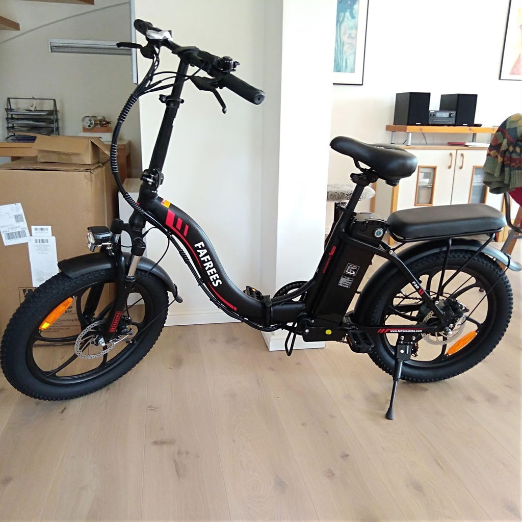 Fafrees F20 Elektrische vouwfiets 36 V 16 Ah accu 20 x 3,0 inch elektrische fiets bereik tot 60-130 km, 250 W Fatbike, Pedelec 25 km/u, opvouwbare elektrische fiets voor dames en heren