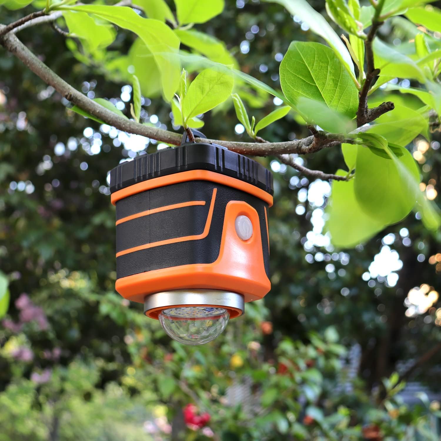 DA LIGHT Led-campinglamp, superhelder, 1500 lumen, 4 lichtmodi, dimbaar, op batterijen werkende noodlamp, geschikt voor nachtwandelingen, tentverlichting, noodgevallen, stroomuitval enz. (oranje)