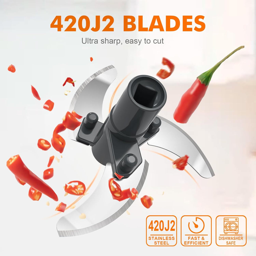 Hachoir Manuel Ibergrif — Multifonction, Sans BPA, 400 ml