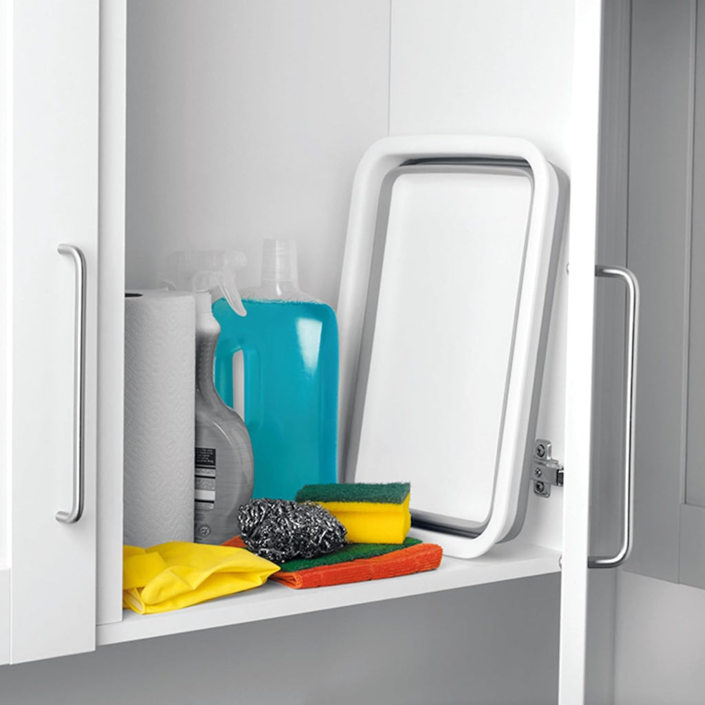 Beldray LA030191GRY Opvouwbare kom – intrekbare kom van kunststof, afwasbak, draagbaar, groenten wassen, servies, rechthoekige kom voor huishouden en keuken, camping, caravans