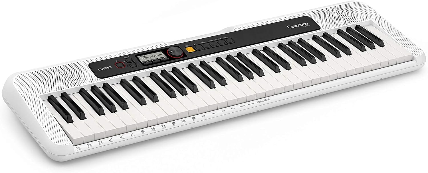 Casio CT-S200WE CASIOTONE toetsenbord met 61 standaardtoetsen en automatische begeleiding, wit