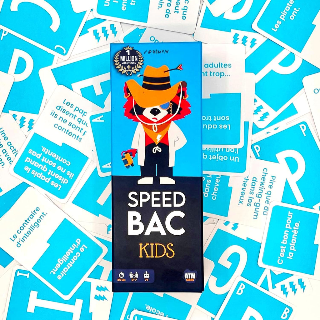 ATM Gaming Speedbac Kids – Children's Board Game – Perfect for Setting the Mood in the Family – 2 to 7 Players – Grand Prix du Jouet 2024 – Ages 7 and Above