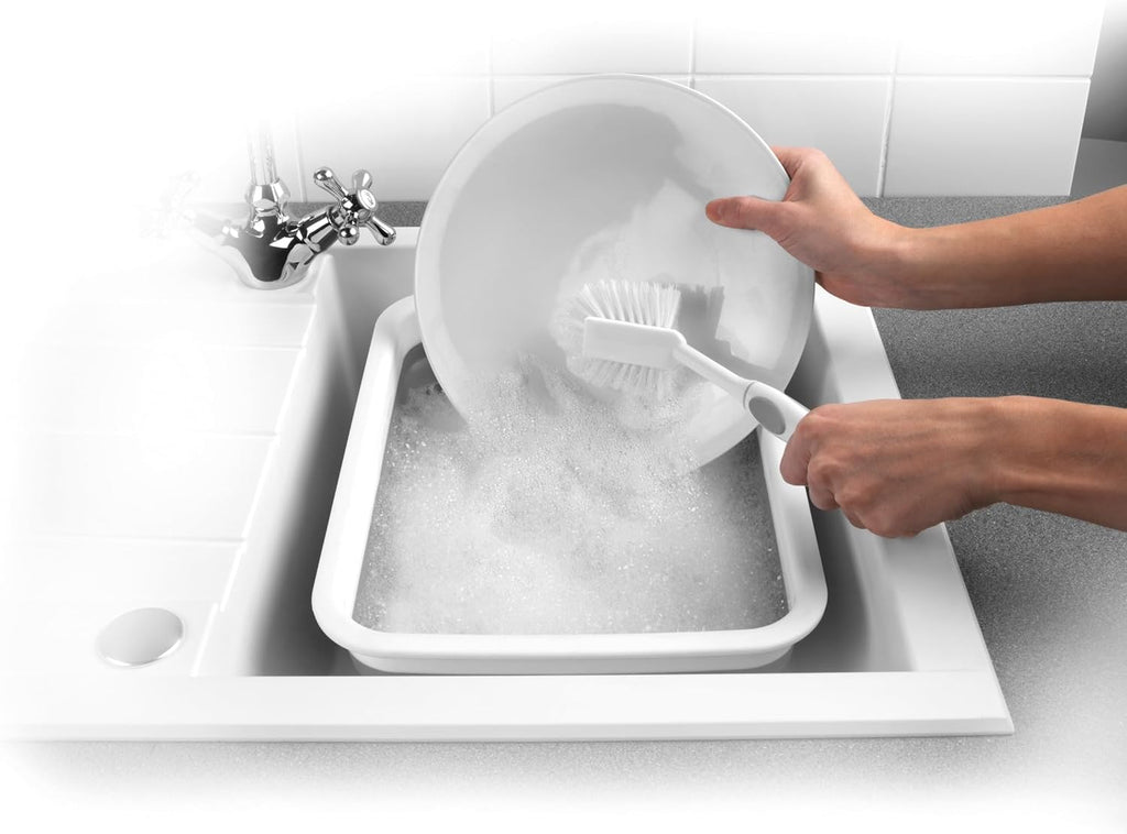Beldray LA030191GRY Opvouwbare kom – intrekbare kom van kunststof, afwasbak, draagbaar, groenten wassen, servies, rechthoekige kom voor huishouden en keuken, camping, caravans