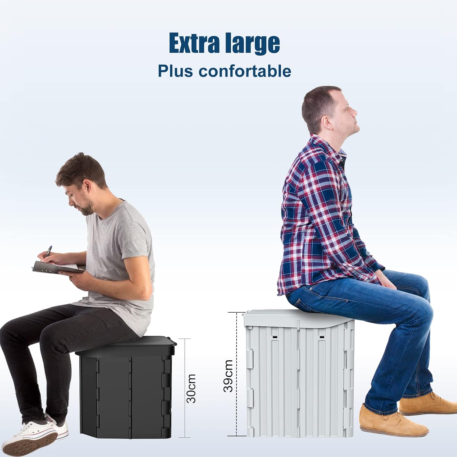 Draagbaar Campingtoilet, voor mannen en vrouwen, hygiënische pot voor de auto, opvouwbaar autotoilet voor volwassenen, voor kamperen, wandelen of uitstapjes
