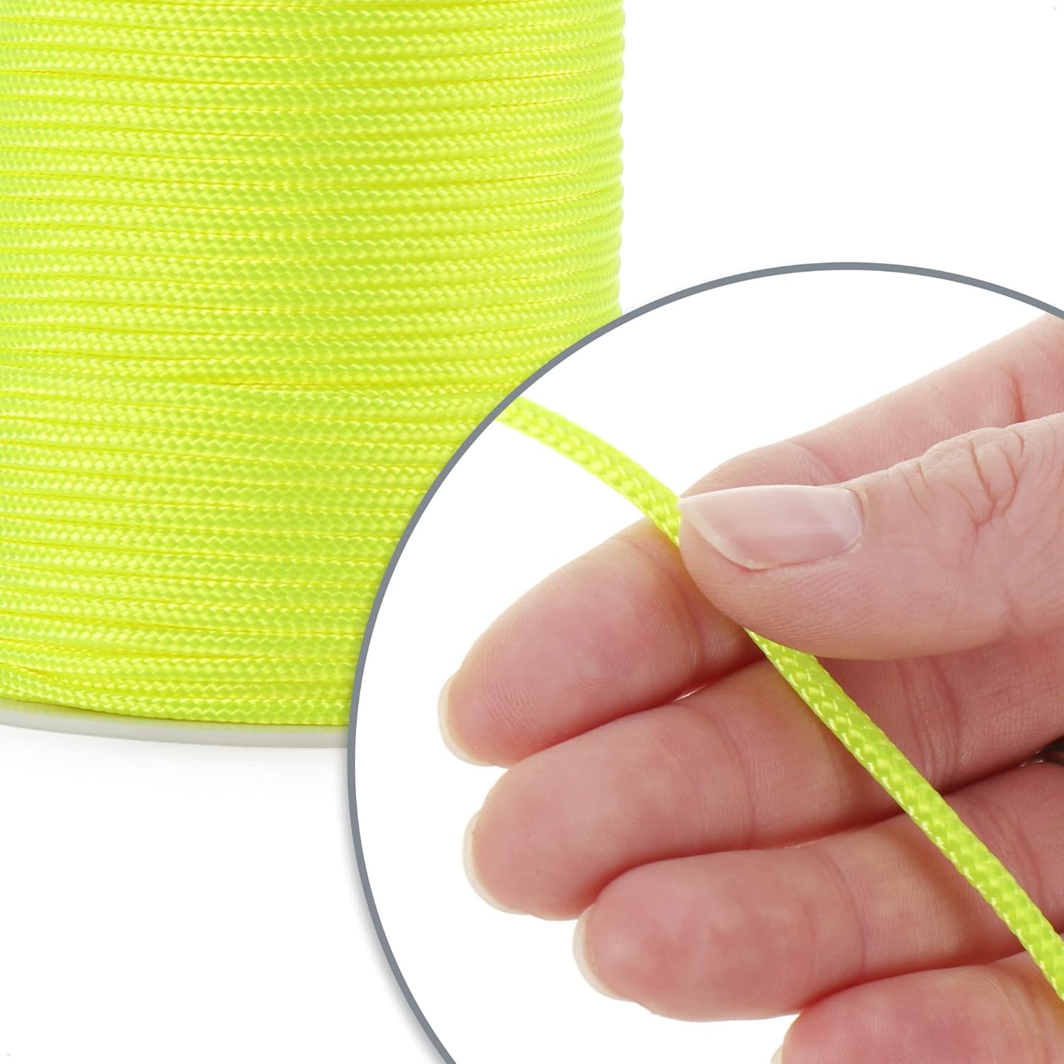COM-FOUR® Paracord touw Ø 4 mm, 25 m - 7-voudig touw voor boten, camping, outdoor - nylon touw met een draagvermogen van 250 kg - tenttouw, scheerlijn, universeel touw