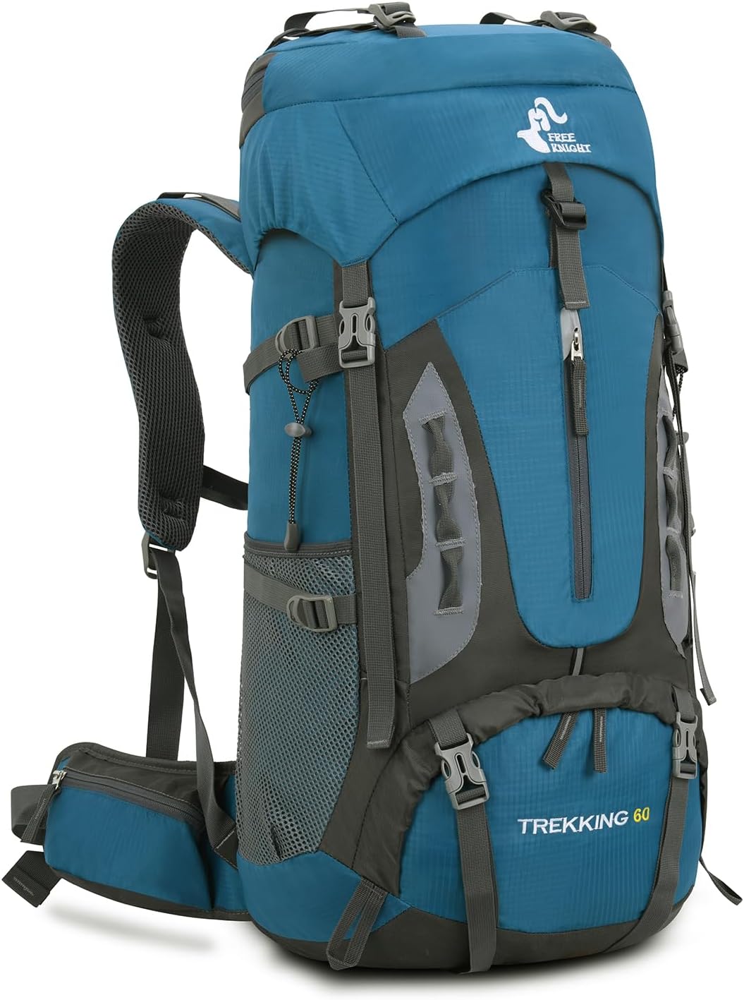 Bseash Waterdichte lichtgewicht wandelrugzak 60 liter Militair Groen
