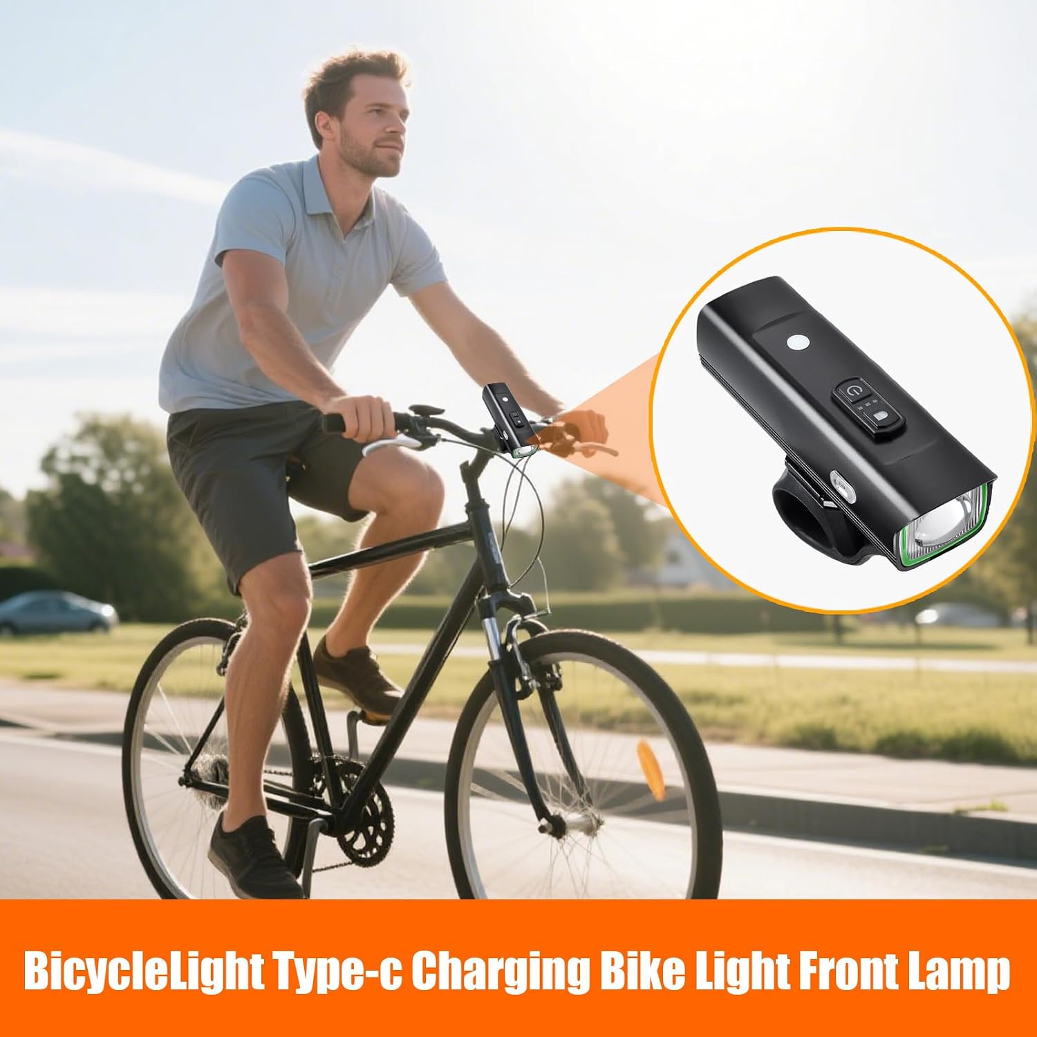 Phare de vélo tout-terrain, phare à haute luminosité | Fournitures d'extérieur pour la pêche, les urgences, les voyages, le camping en intérieur