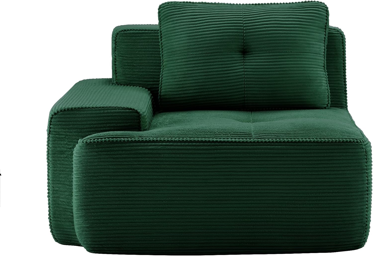 Canapé Modulable Cloud en Velours Côtelé – Assise Profonde, Convertible, Sans Montage
