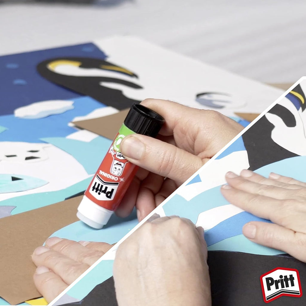 Pritt Lijmstift, veilige en kindvriendelijke lijm om te knutselen, sterke lijm voor school en kantoor, 1 Pritt lijmstift 11 g