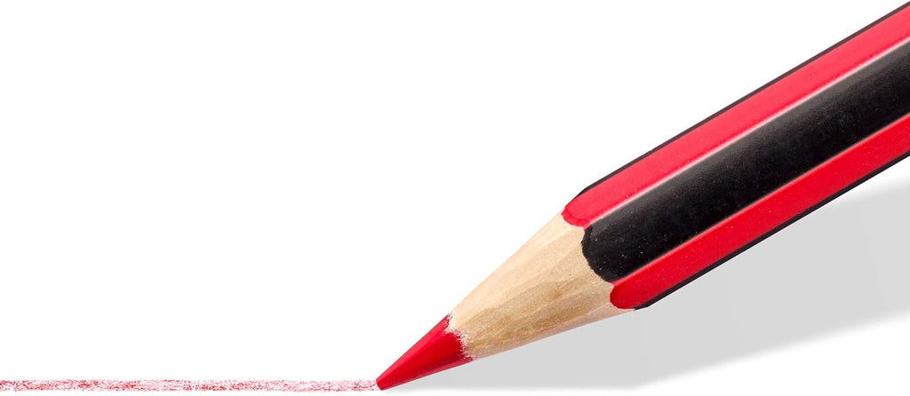 STAEDTLER - Noris colour 185 - Cardboard case of 24 assorted coloured pencils in upcycled wood - 20 + 4 free - 185 C24P