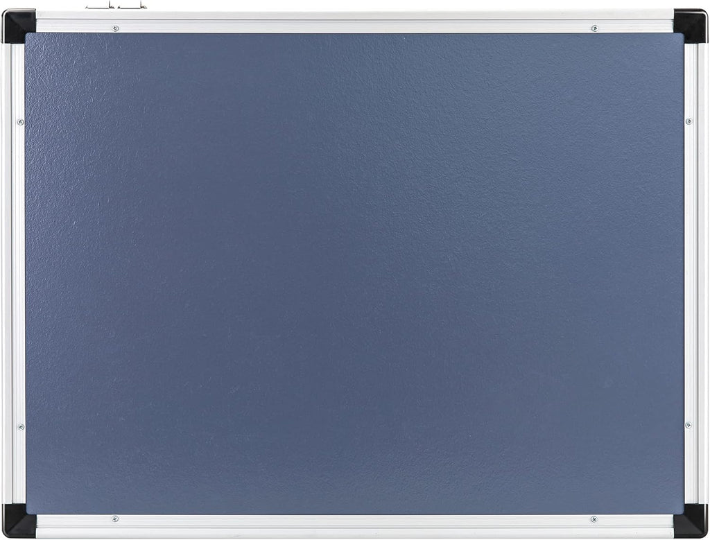 Amazon Basics Magnetisch droog uitwisbaar whiteboard met penhouder en aluminium stangen, wit, 60 x 45 cm
