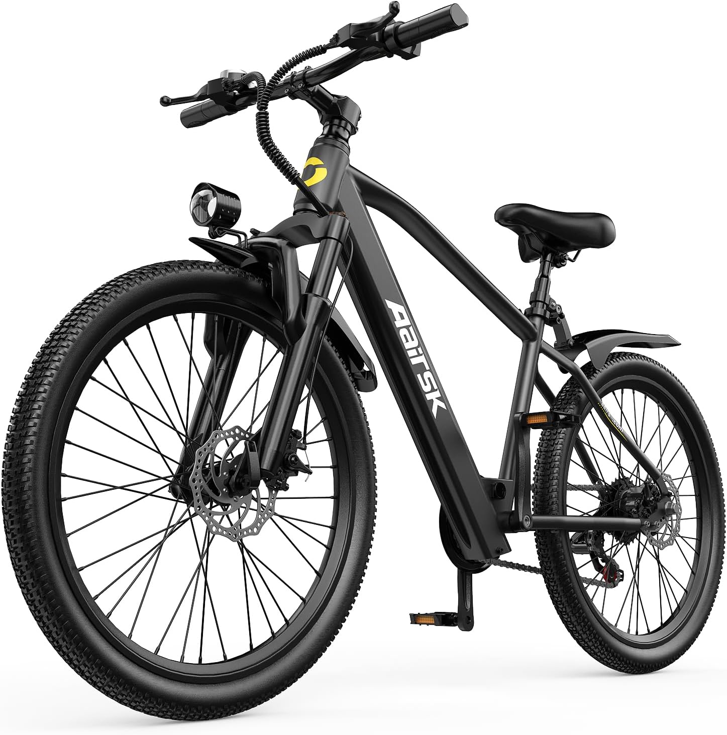Elektrische fiets voor heren met 36 V 10 Ah accu, 7 versnellingen transmissie met lcd-display, 250 W motor en 25 km/u, lange afstand 80 km, 24/26 inch elektrische fiets voor volwassenen (26