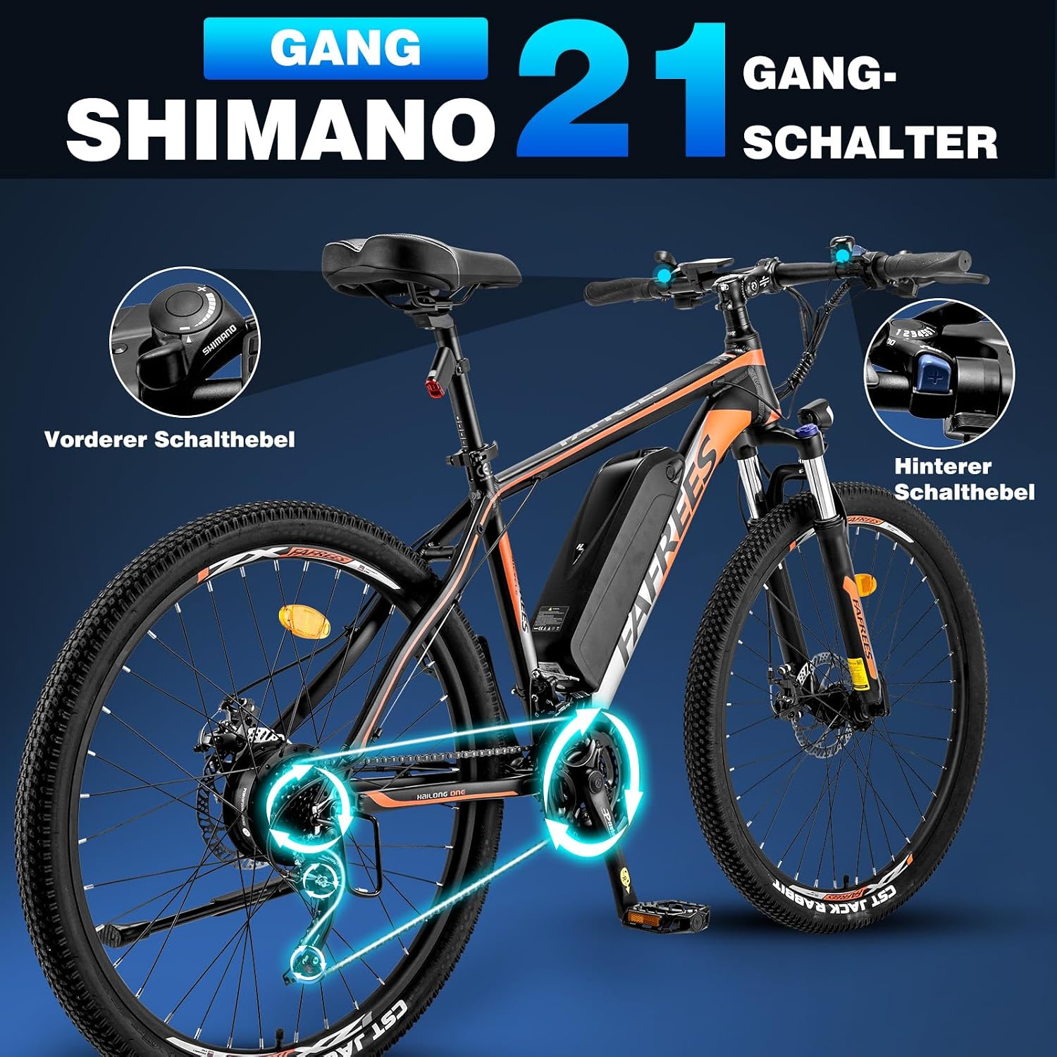 Fafrees 26 Hailong-One Elektrische damesfiets 26 inch met 36 V 13 Ah accu [officieel] elektrische stadsfiets elektrische mountainbike 250 W mountainbike Pedelec 25 km/u 120 kg