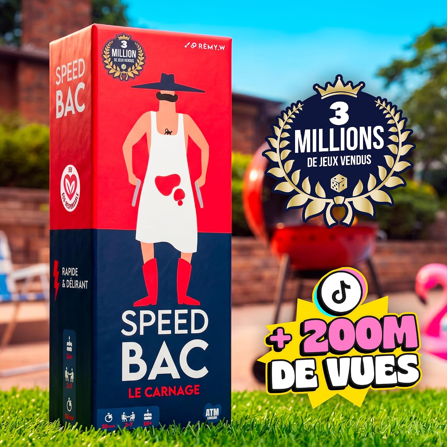 ATM Gaming Speedbac Kids – Children's Board Game – Perfect for Setting the Mood in the Family – 2 to 7 Players – Grand Prix du Jouet 2024 – Ages 7 and Above