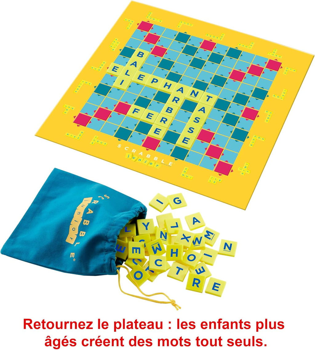 Mattel Games - Y9668 - Mattel Scrabble Junior - Gezelschapsspel voor kinderen vanaf 6 jaar