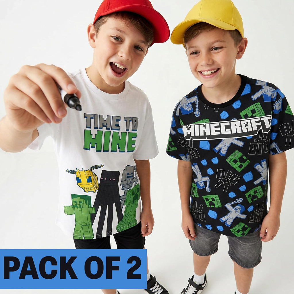 Jujutsu Kaisen | Spy x Family Manga Boys T-Shirts 7-16 Years, 2 Pack Round Neck Cotton Graphic Tees Anime Clothes Gift