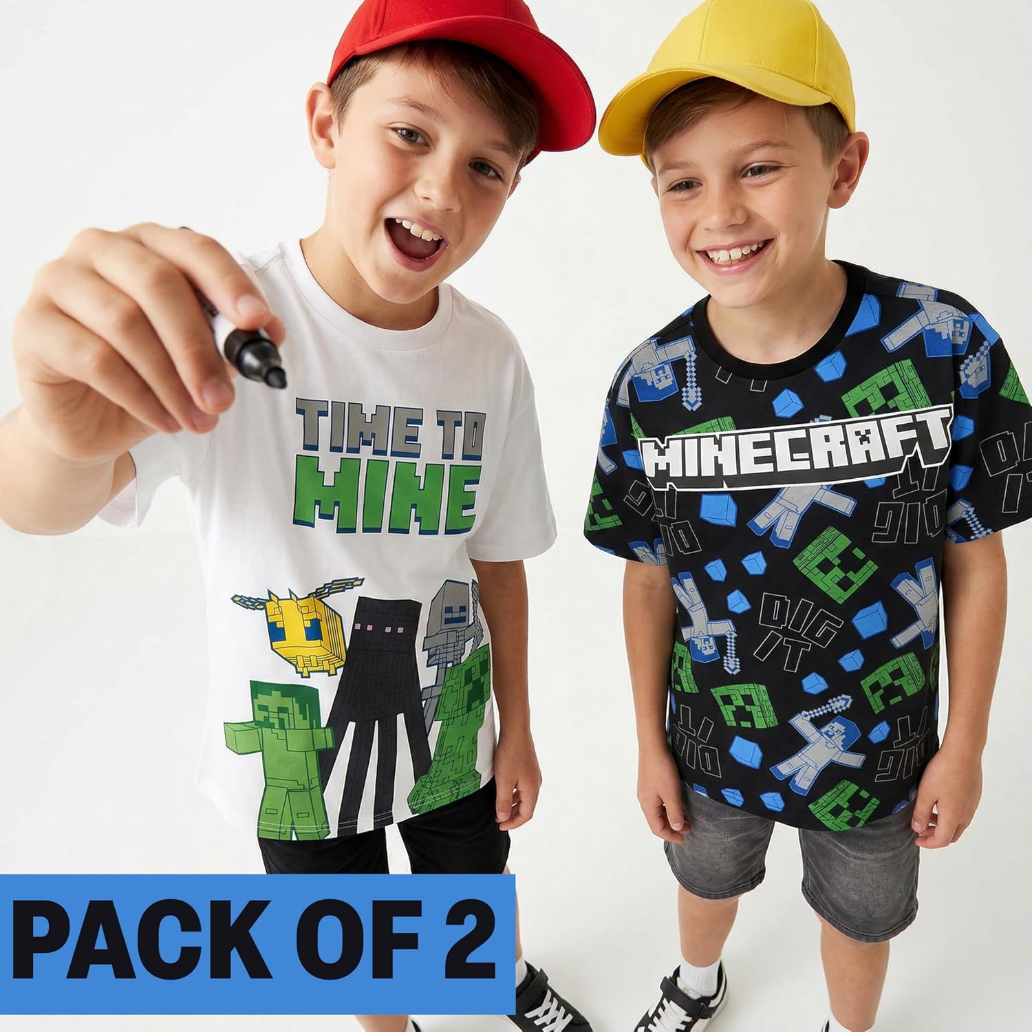 Jujutsu Kaisen | Spy x Family Manga Boys T-Shirts 7-16 Years, 2 Pack Round Neck Cotton Graphic Tees Anime Clothes Gift