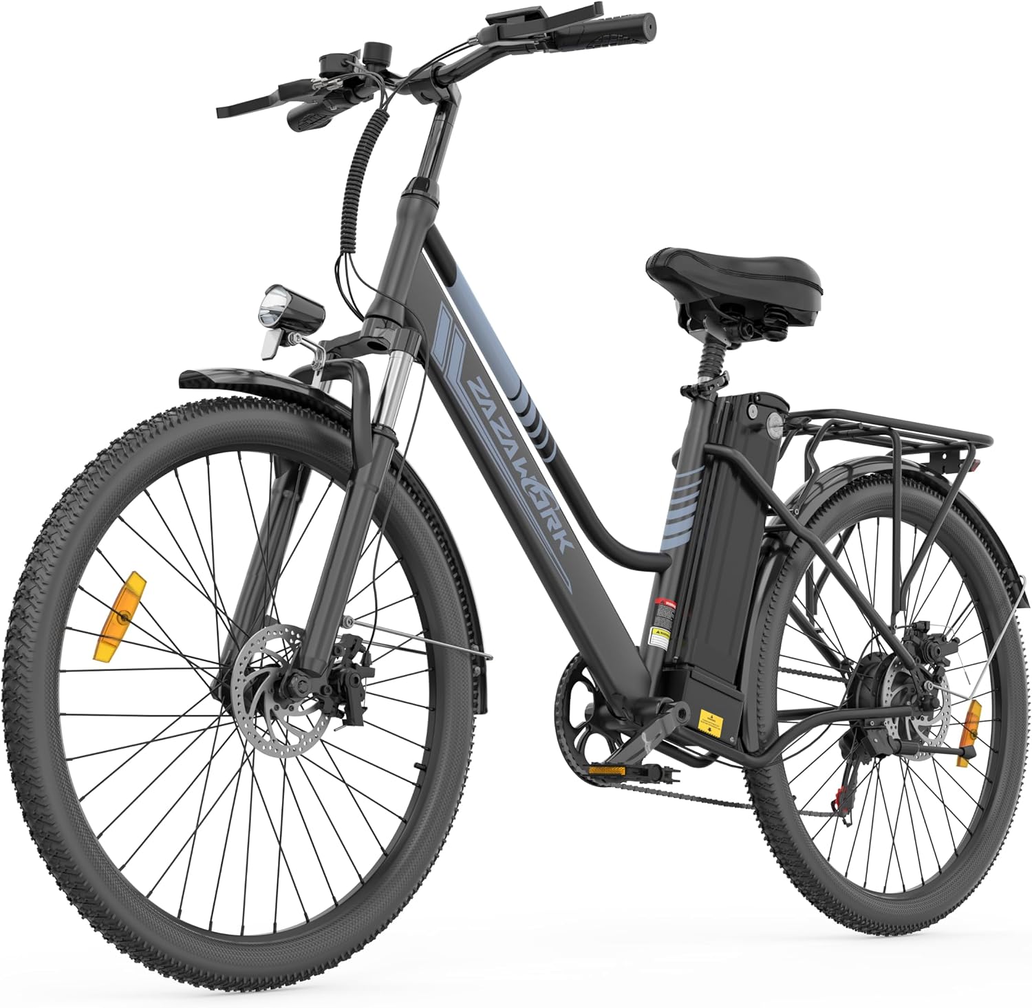 Vélo électrique pour homme et femme 26 pouces, E-Bike City avec moteur 250 W et batterie 36 V 20 Ah, autonomie 120 km, changement 7 vitesses, freins à disque, vélo électrique économique