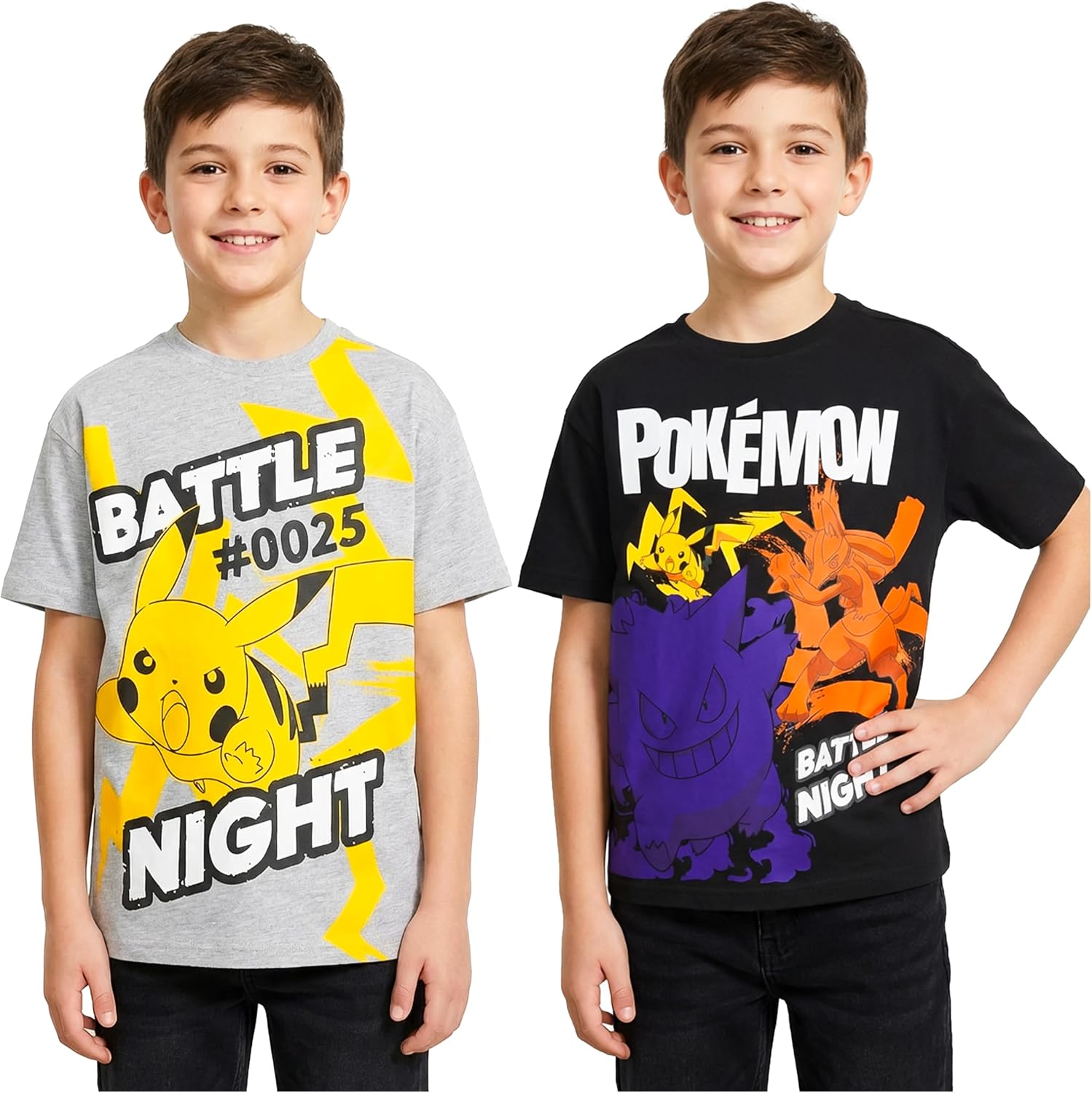 Jujutsu Kaisen | Spy x Family Manga Boys T-Shirts 7-16 Years, 2 Pack Round Neck Cotton Graphic Tees Anime Clothes Gift