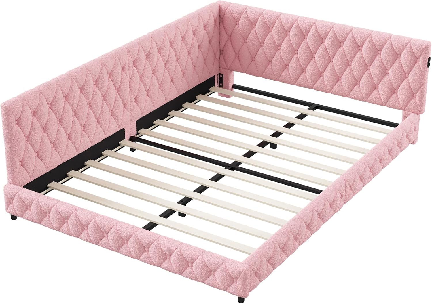Lit Coffre 90x200 cm – Tête de Lit Rangement, Éclairage LED 16 Couleurs & Ports USB/USB-C