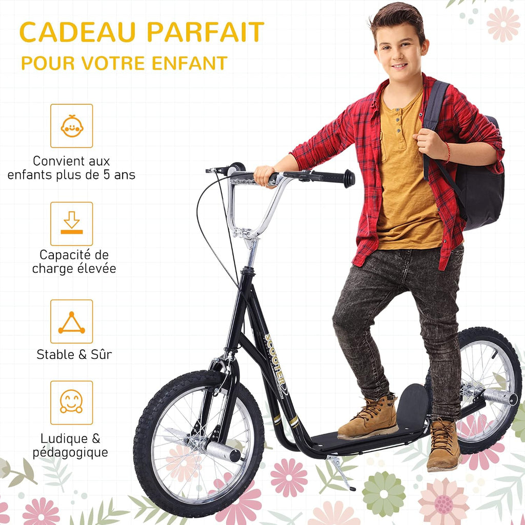 HOMCOM Step, grote luchtwielen, diameter 41 cm, met pegs
