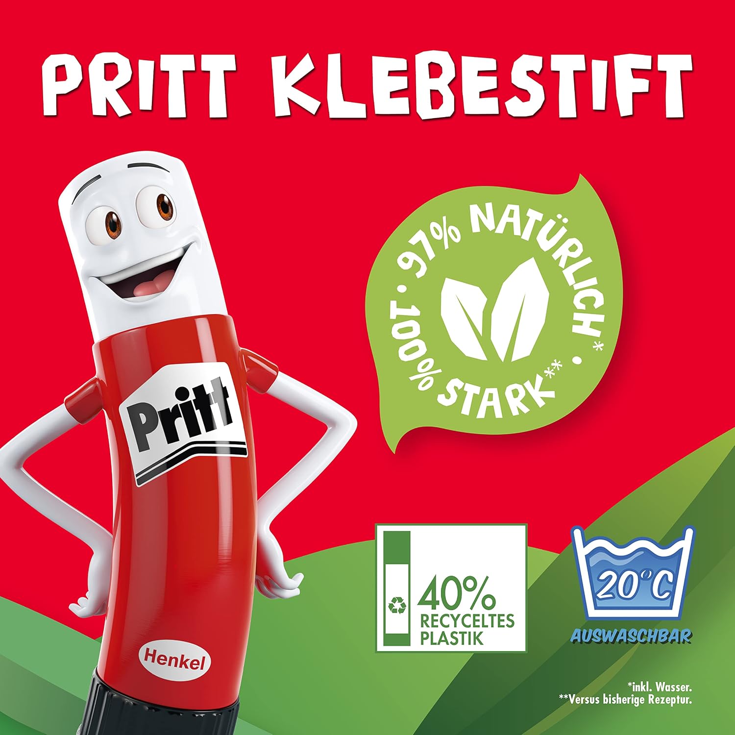 Pritt Lijmstift, veilige en kindvriendelijke lijm om te knutselen, sterke lijm voor school en kantoor, 1 Pritt lijmstift 11 g