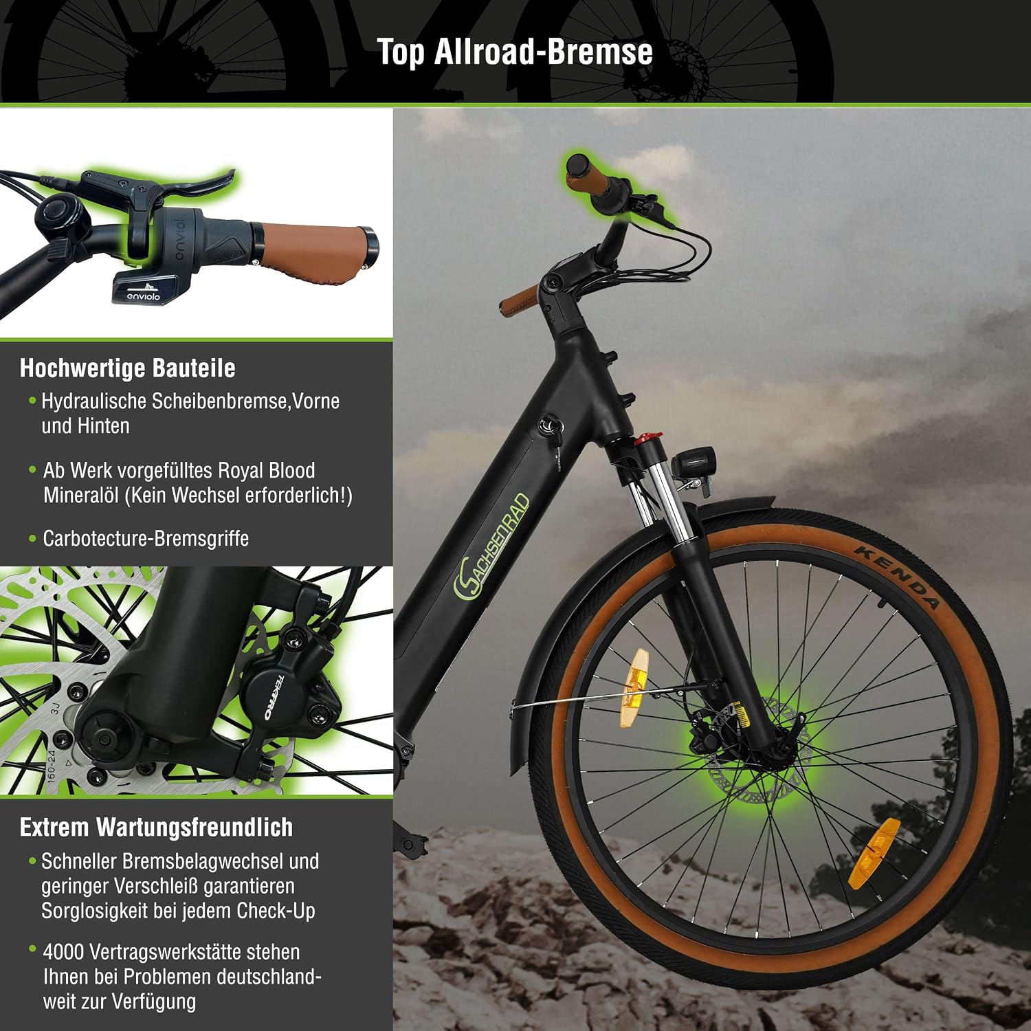 E-SUV CityBike S5G Centro Belt Electric Bike with Low Frame, Center Motor, Alarm System, Colour Display, Gear Change